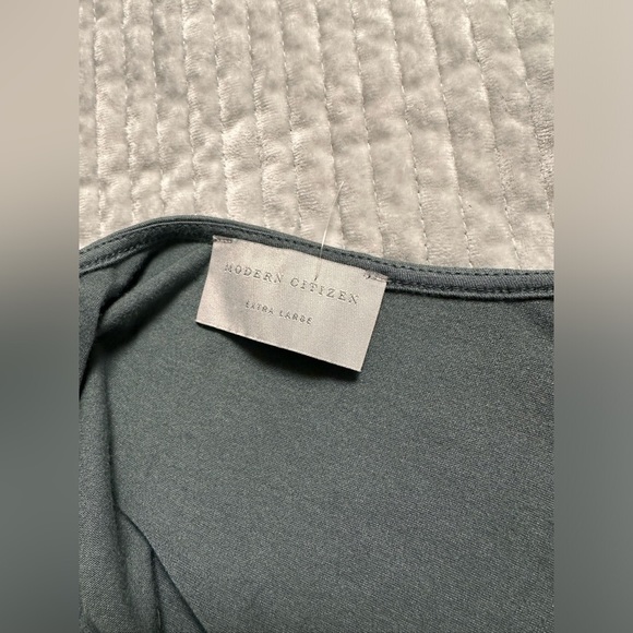 MODERN CITIZEN Green Maxi Dress with Tie Waist Sz XL NWOT - Picture 4 of 7